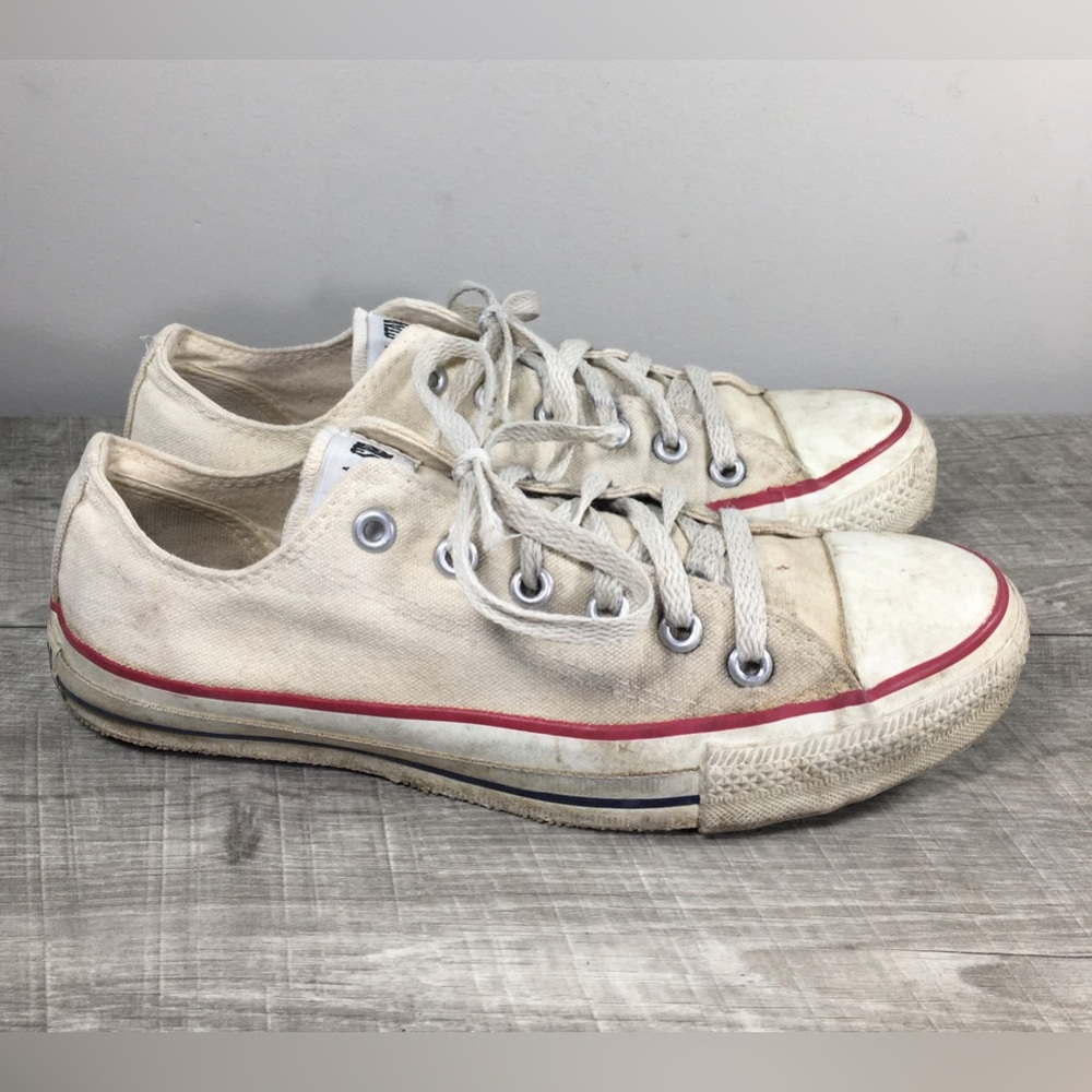 Vintage CONVERSE All Star Tan Made in USA Low Top Sneaker Shoes Kicks Men’s 7